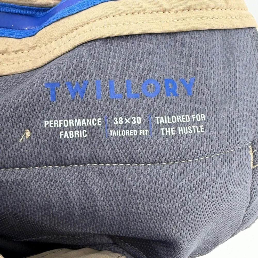 TWILLORY‎ Performance Fabric Tailored Fit Khaki Mens Dress Pants 38x30
